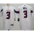 Men's Houston Texans #3 Tank Dell Limited White Vapor Jersey