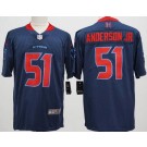 Men's Houston Texans #51 Will Anderson Jr Limited Navy Alternate Vapor Jersey