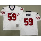 Men's Houston Texans #59 DeMeco Ryans White 2006 Throwback Jersey