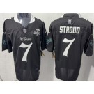 Men's Houston Texans #7 CJ Stroud Limited Black Screwstan FUSE Vapor Jersey