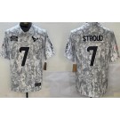 Men's Houston Texans #7 CJ Stroud White Limited Arctic Camo 2024 Salute to Service Jersey