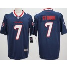 Men's Houston Texans #7 CJ Stroud White Limited Navy 2024 Vapor Jersey
