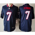 Men's Houston Texans #7 CJ Stroud White Limited Navy FUSE Vapor Jersey