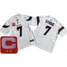 Men's Houston Texans #7 CJ Stroud White Limited White C Patch FUSE Vapor Jersey