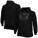 Men's Houston Texans Black Printed Pullover Hoodie 302603