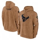 Men's Houston Texans Brown 2023 Salute To Service Club Pullover Hoodie