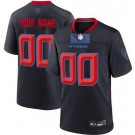 Men's Houston Texans Customized Limited Navy Alternate 2024 Vapor Jersey
