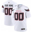 Men's Houston Texans Customized Limited White 2024 Vapor Jersey