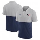 Men's Houston Texans Gray Navy Patchwork Polo