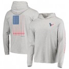 Men's Houston Texans Gray Vineyard Vines Hoodie Long Sleeve T Shirt