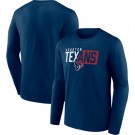 Men's Houston Texans Navy NFL x Bud Light Long Sleeve T Shirt