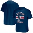 Men's Houston Texans Navy NFL x Darius Rucker Collection Stripe T Shirt