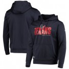 Men's Houston Texans Navy Printed Pullover Hoodie 302621