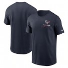 Men's Houston Texans Navy Sideline Infograph Lockup Performance T Shirt