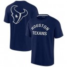 Men's Houston Texans Navy Super Soft Short Sleeve T Shirt