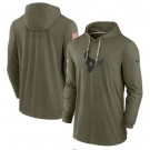 Men's Houston Texans Olive 2022 Salute to Service Tonal Pullover Hoodie