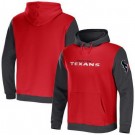 Men's Houston Texans Red NFL x Darius Rucker Collection Colorblock Pullover Hoodie