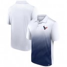 Men's Houston Texans White Navy Parameter Polo