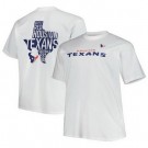 Men's Houston Texans White Printed T Shirt 302415