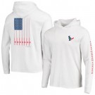 Men's Houston Texans White Vineyard Vines Hoodie Long Sleeve T Shirt