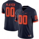 Men's Illinois Fighting Illini Customized Limited Navy College Football Jersey