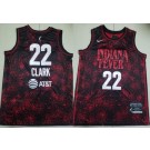 Men's Indiana Fever #22 Caitlin Clark Black Red AT&T Swingman Jersey