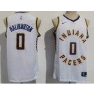 Men's Indiana Pacers #0 Tyrese Haliburton White Icon Swingman Jersey