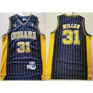 Men's Indiana Pacers #31 Reggie Miller Navy Stripes Hollywood Classic Throwback Swingman Jersey