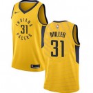 Men's Indiana Pacers #31 Reggie Miller Yellow Icon Hot Press Jersey