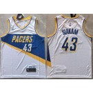 Men's Indiana Pacers #43 Pascal Siakam White 2025 City Swingman Jersey