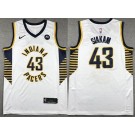 Men's Indiana Pacers #43 Pascal Siakam White Icon Sponsor Swingman Jersey