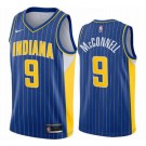 Men's Indiana Pacers #9 TJ McConnell Blue 2021 City Icon Hot Press Jersey