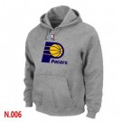 Men's Indiana Pacers Grey Printed Pullover Hoodie