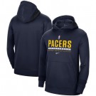 Men's Indiana Pacers Navy Spotlight On Court Practice Performance Pullover Hoodie