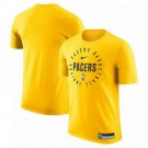 Men's Indiana Pacers Yellow Legend On Court Practice Performance T Shirt