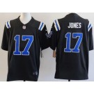Men's Indianapolis Colts #17 Daniel Jones Limited Black FUSE Vapor Jersey