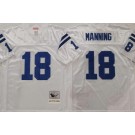 Men's Indianapolis Colts #18 Peyton Manning White 2006 Throwback Jersey