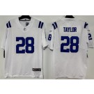 Men's Indianapolis Colts #28 Jonathan Taylor Limited White Vapor Jersey