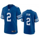 Men's Indianapolis Colts #2 Matt Ryan Limited Blue Alternate Vapor Jersey