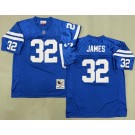 Men's Indianapolis Colts #32 Edgerrin James Blue 1999 Throwback Jersey