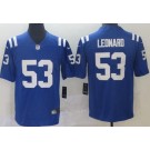 Men's Indianapolis Colts #53 Darius Leonard Limited Blue Vapor Untouchable Jersey