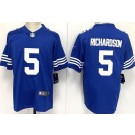 Men's Indianapolis Colts #5 Anthony Richardson Limited Blue Alternate Vapor Jersey