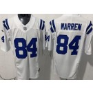 Men's Indianapolis Colts #84 Tyler Warren Limited White FUSE Vapor Jersey