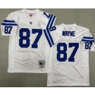 Men's Indianapolis Colts #87 Reggie Wayne White 2006 Throwback Jersey