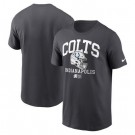 Men's Indianapolis Colts Anthracite Helmet Essential T Shirt