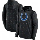 Men's Indianapolis Colts Black 2021 Crucial Catch Therma Pullover Hoodie