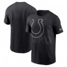 Men's Indianapolis Colts Black RFLCTV T Shirt