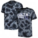 Men's Indianapolis Colts Black Resolution Tie Dye Raglan T Shirt