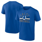 Men's Indianapolis Colts Blue Standard Arch Stripe T Shirt