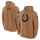 Men's Indianapolis Colts Brown 2023 Salute To Service Club Pullover Hoodie